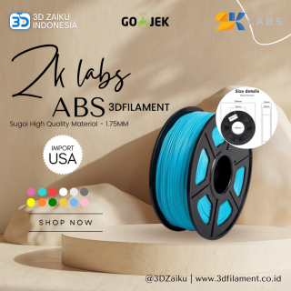 ZKLabs 3D Filament ABS Sugoi High Quality Material dari USA - CLEARANCE STOCK